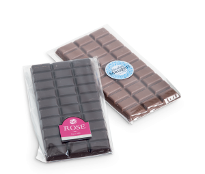 Tablette de chocolat en sachet individuel - qualité Pro FLYERALARM