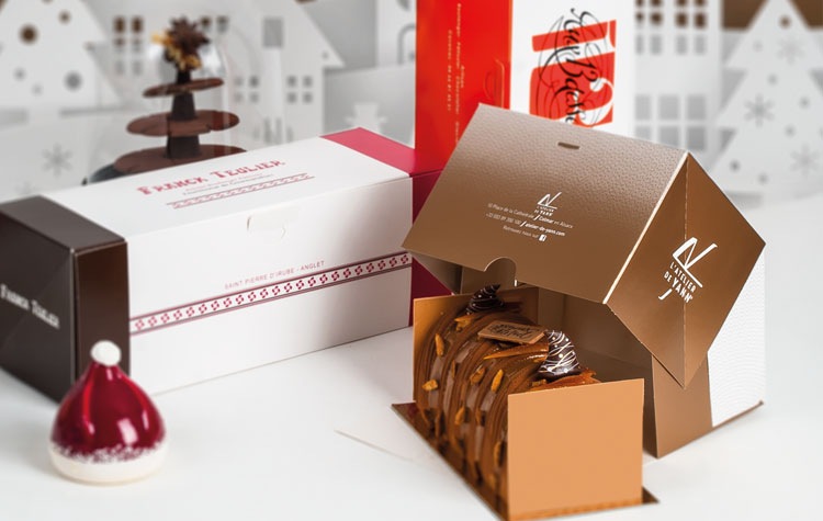 Emballage Noël : Boîtes à bûches - Emballage chocolat - Mini